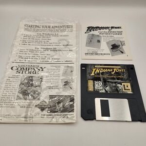 Indiana Jones and His Desktop Adventures (PC 1996) 3.5" Diskette LucasArts